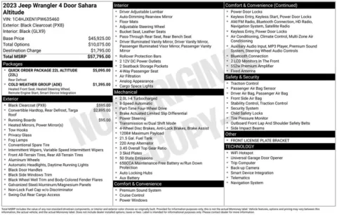 Photos of 2023 Jeep Wrangler Sahara for sale in Indianola, IA at Gregg Young Buick GMC Indianola