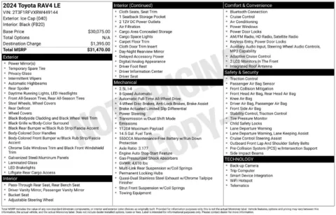 Photos of 2024 Toyota RAV4 LE for sale in Indianola, IA at Gregg Young Buick GMC Indianola