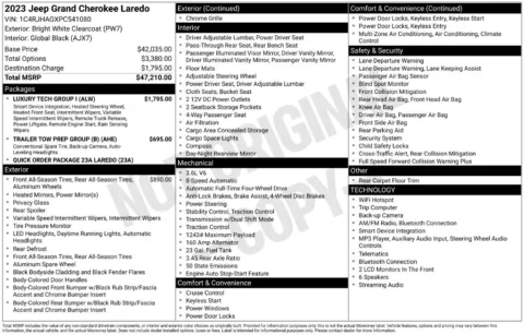 Photos of 2023 Jeep Grand Cherokee Laredo for sale in Indianola, IA at Gregg Young Buick GMC Indianola