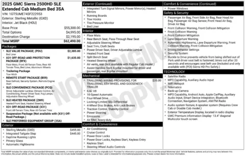Photos of 2025 GMC Sierra 2500 HD SLE for sale in Indianola, IA at Gregg Young Buick GMC Indianola