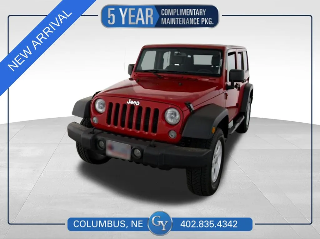 Red 2014 Jeep Wrangler Unlimited Sport for sale in Columbus, NE