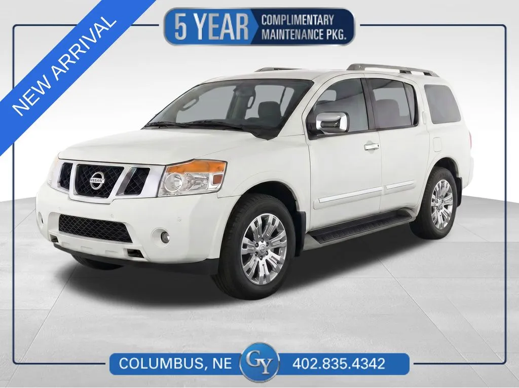 White 2015 Nissan Armada Platinum for sale in Columbus, NE