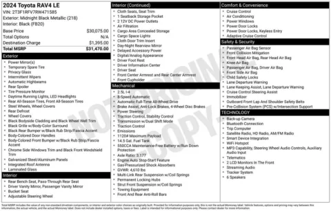 Photos of 2024 Toyota RAV4 LE for sale in Columbus, NE at Gregg Young Chevrolet GMC of Columbus