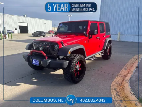 Red 2017 Jeep Wrangler Unlimited Rubicon for sale in Columbus, NE