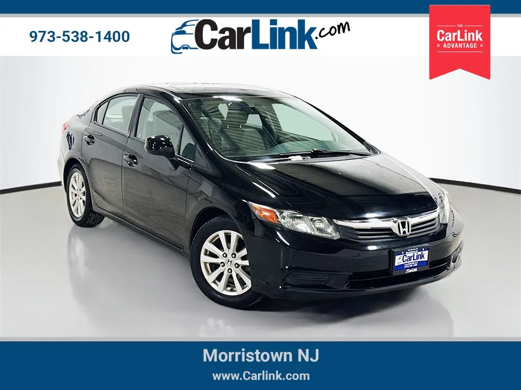 Black 2012 Honda Civic EX-L for sale in Morristown, NJ