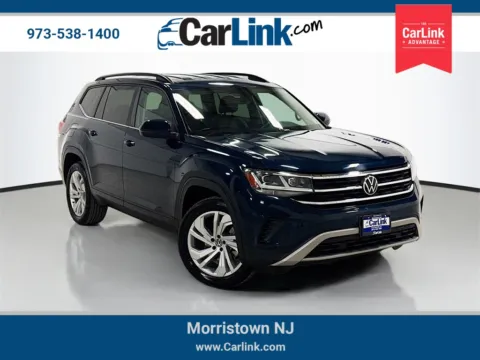 Blue 2021 Volkswagen Atlas 3.6L V6 SE w/Technology for sale in Morristown, NJ