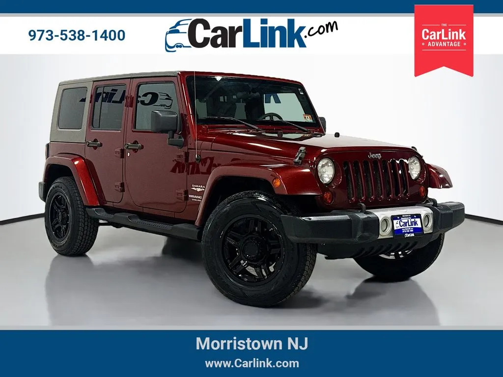 Red 2009 Jeep Wrangler Unlimited Sahara for sale in Morristown, NJ