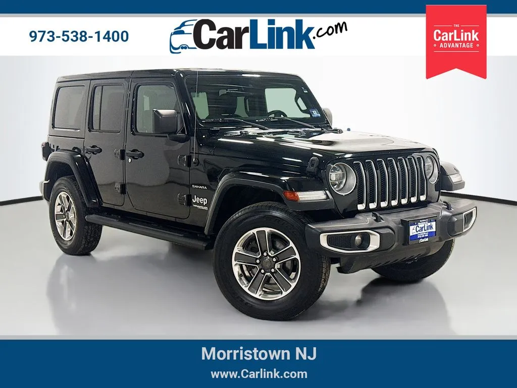 Black 2019 Jeep Wrangler Unlimited Sahara for sale in Morristown, NJ