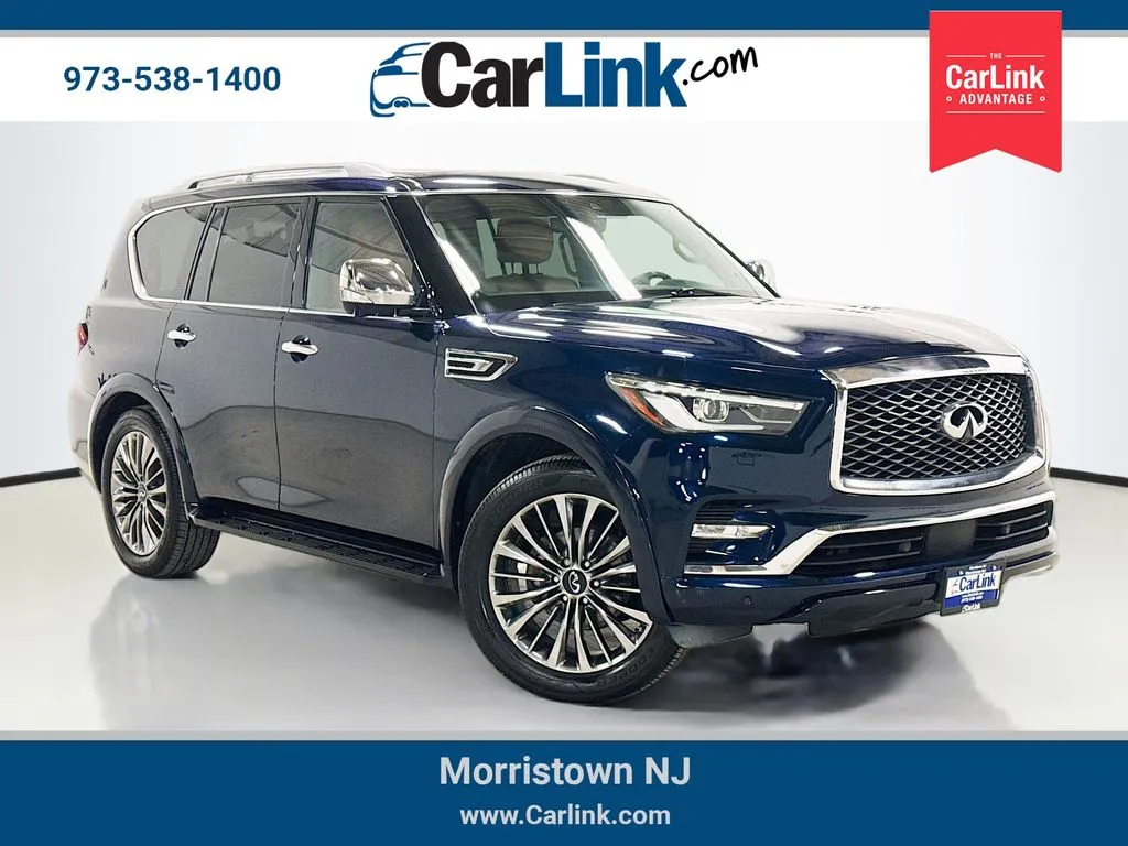 Blue 2021 INFINITI QX80 Sensory for sale in Morristown, NJ