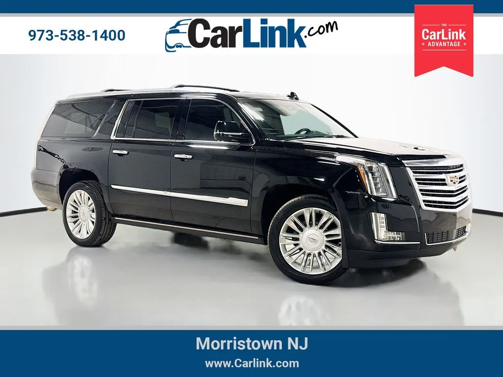 Black 2015 Cadillac Escalade ESV Platinum Edition for sale in Morristown, NJ