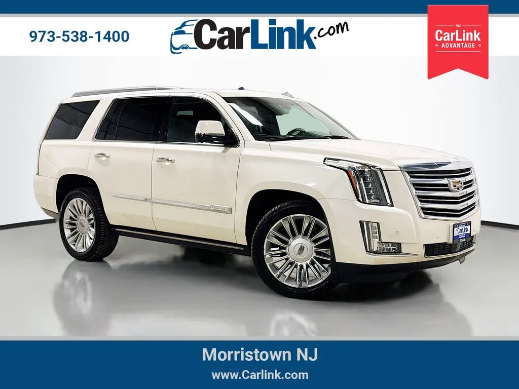 White 2015 Cadillac Escalade Platinum Edition for sale in Morristown, NJ