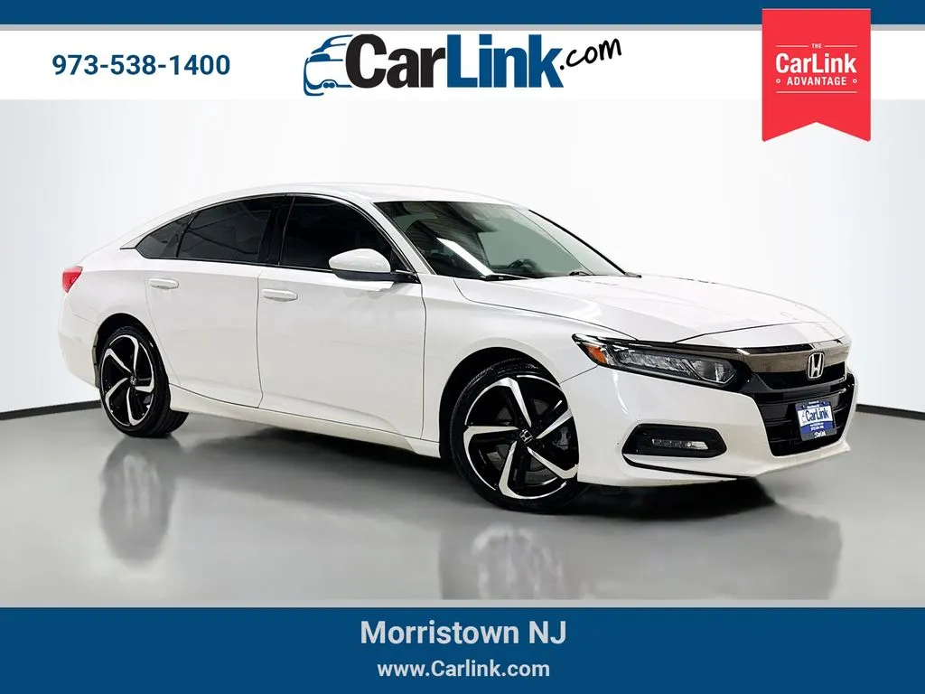 White 2018 Honda Accord Sport for sale in Morristown, NJ