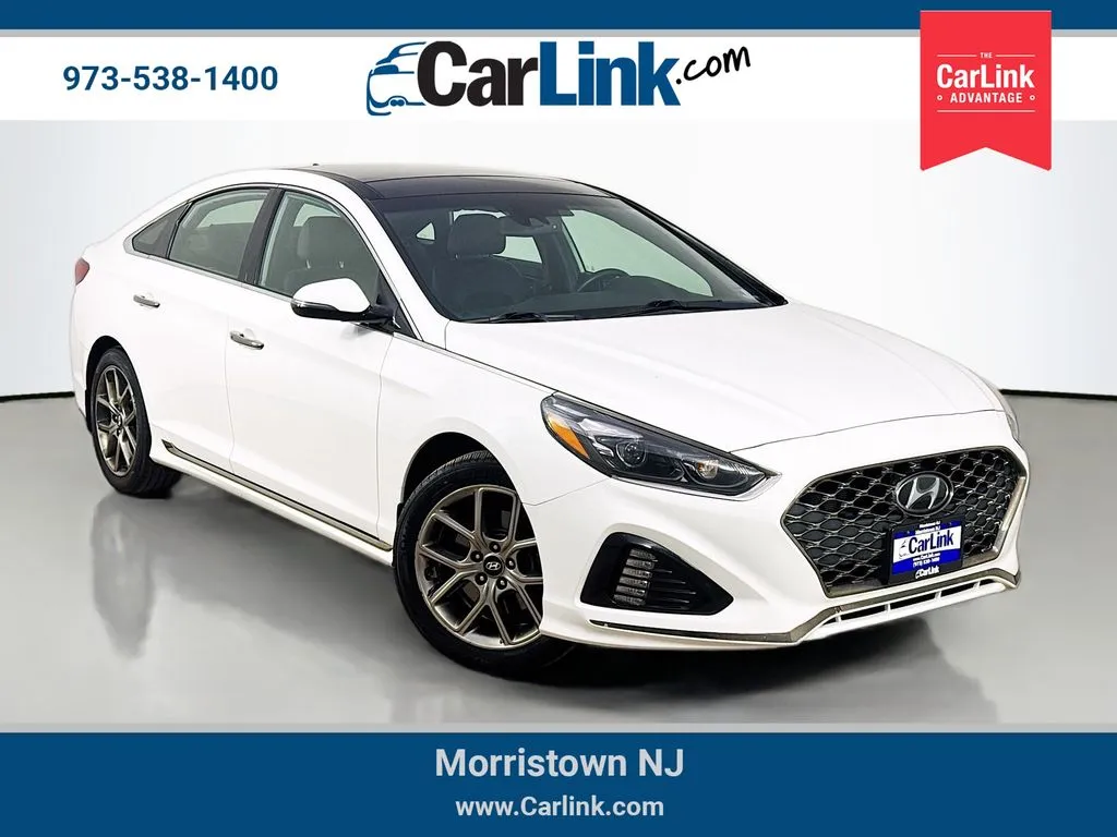 White 2019 Hyundai Sonata Limited for sale in Morristown, NJ