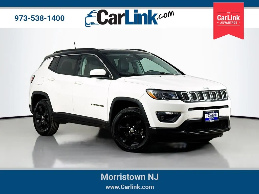 White 2019 Jeep Compass Latitude for sale in Morristown, NJ