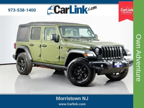Green 2021 Jeep Wrangler Unlimited Willys for sale in Morristown, NJ