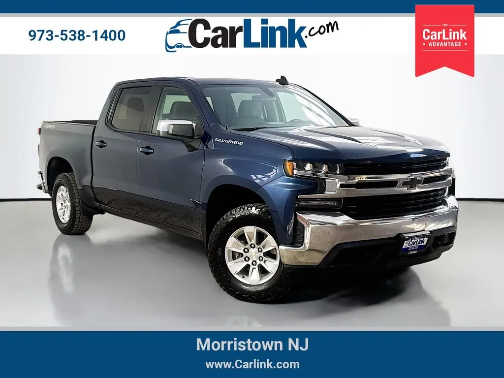 Blue 2021 Chevrolet Silverado 1500 LT for sale in Morristown, NJ