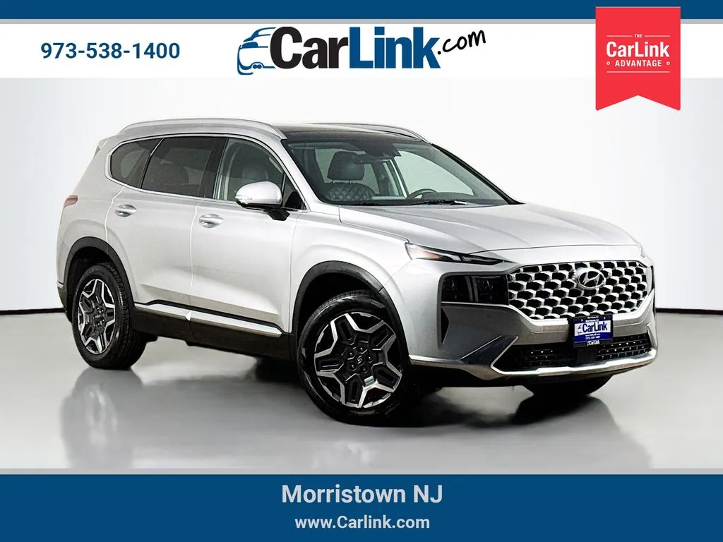 Silver 2022 Hyundai Santa Fe Hybrid Limited for sale in Morristown, NJ