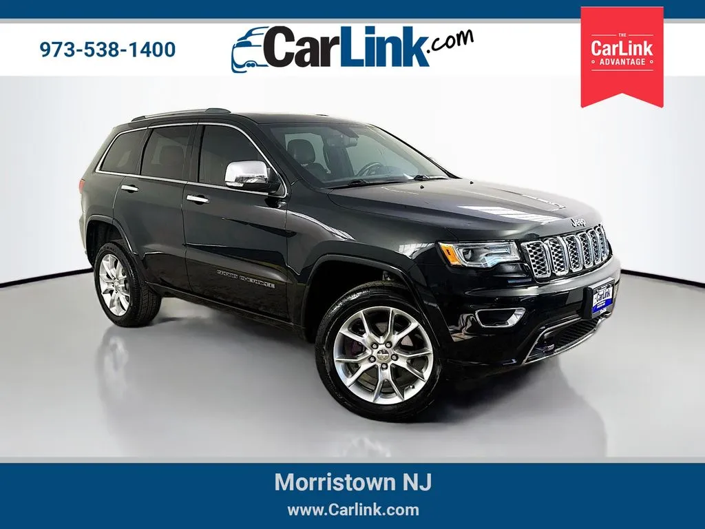 Black 2018 Jeep Grand Cherokee Overland for sale in Morristown, NJ