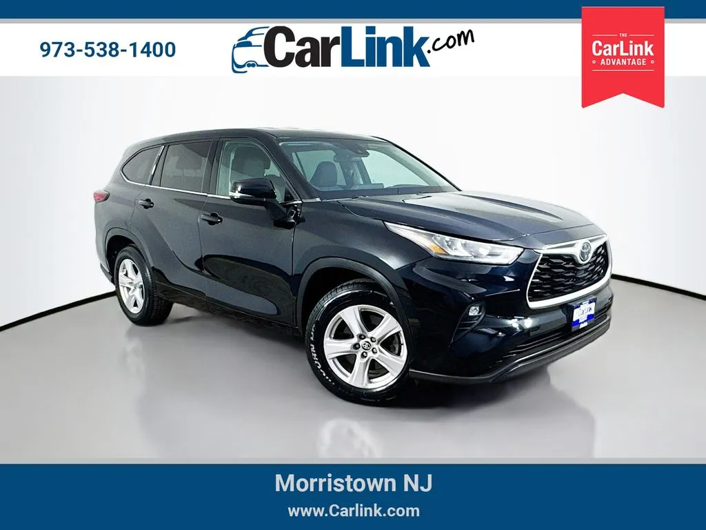 Black 2020 Toyota Highlander LE for sale in Morristown, NJ
