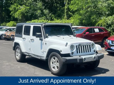 White 2012 Jeep Wrangler Unlimited Sahara for sale in Morristown, NJ