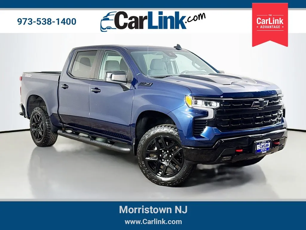 Blue 2023 Chevrolet Silverado 1500 LT Trail Boss for sale in Morristown, NJ