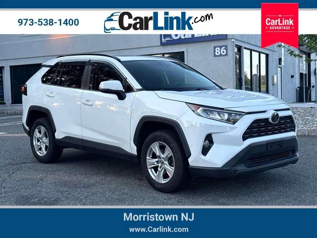 White 2019 Toyota RAV4 XLE for sale in Morristown, NJ