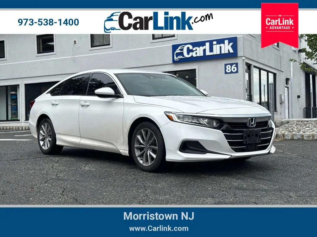 White 2021 Honda Accord LX for sale in Morristown, NJ