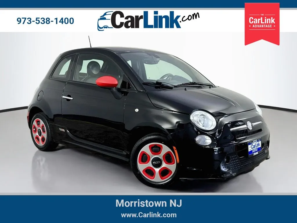 Black 2017 Fiat 500e Battery Electric for sale in Morristown, NJ
