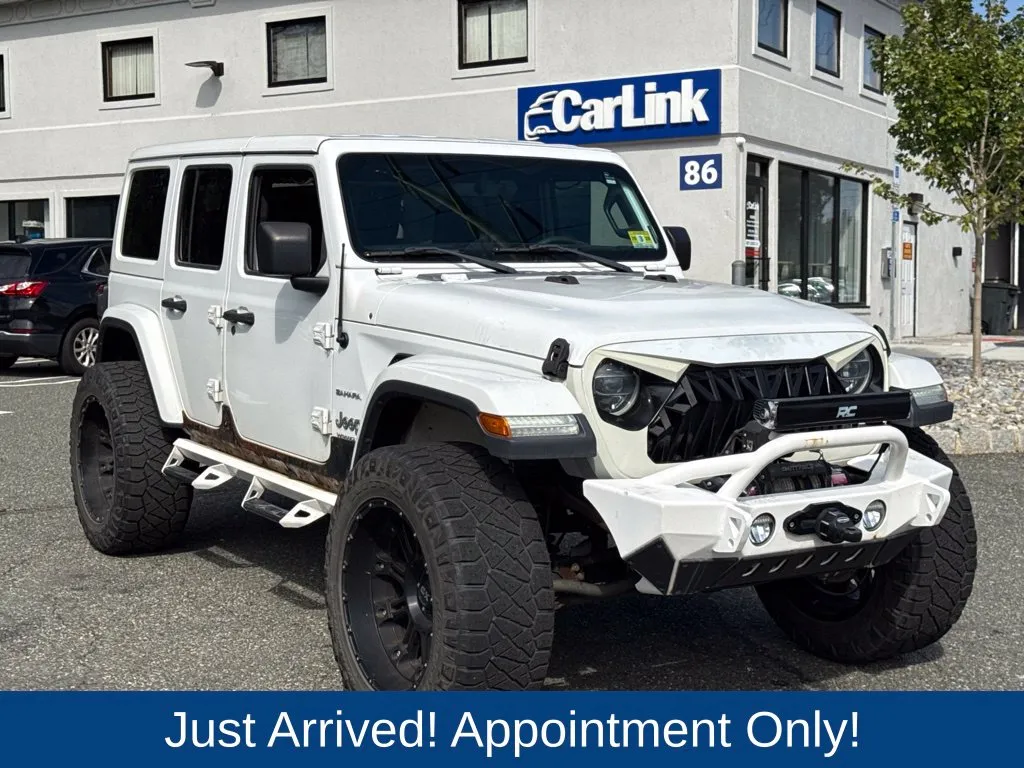 White 2019 Jeep Wrangler Unlimited Sahara for sale in Morristown, NJ