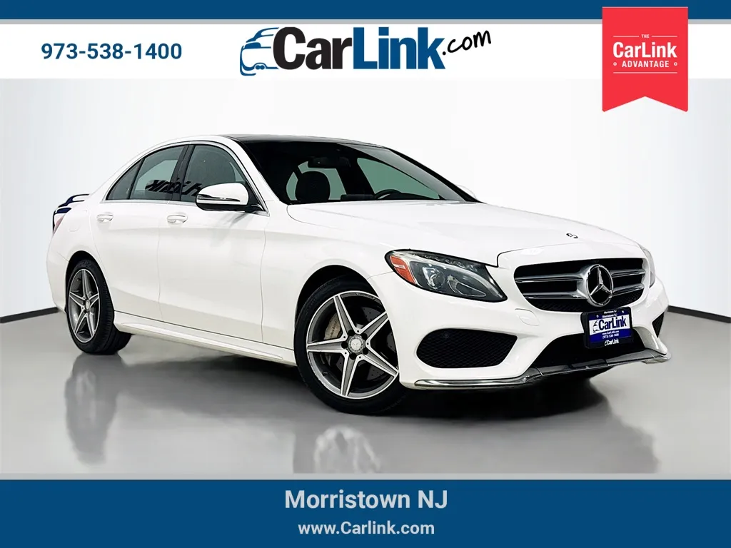 White 2016 Mercedes-Benz C-Class C 300 for sale in Morristown, NJ