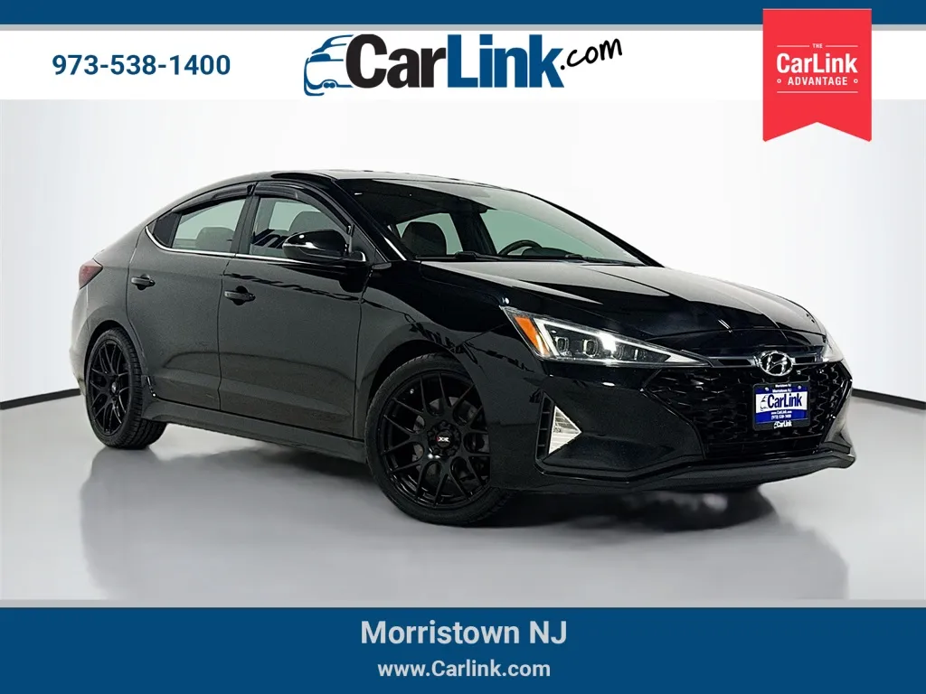 Black 2019 Hyundai Elantra Sport for sale in Morristown, NJ
