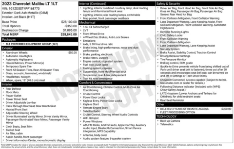 Photos of 2023 Chevrolet Malibu LT for sale in Newton, IA at Gregg Young Newton