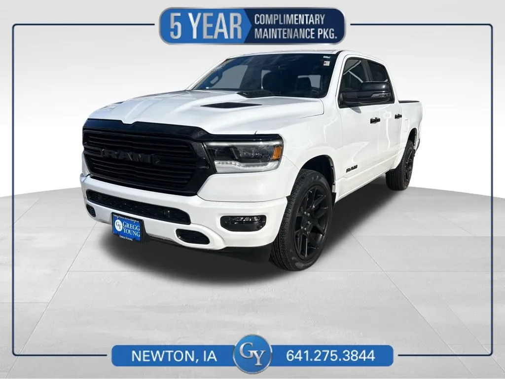 White 2024 Ram 1500 Laramie for sale in Newton, IA