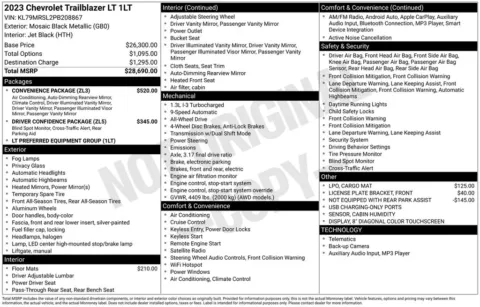 Photos of 2023 Chevrolet TrailBlazer LT for sale in Newton, IA at Gregg Young Newton