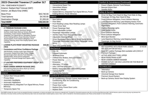 Photos of 2023 Chevrolet Traverse LT Leather for sale in Newton, IA at Gregg Young Newton