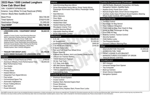 Photos of 2023 Ram 1500 Laramie Longhorn for sale in Newton, IA at Gregg Young Newton
