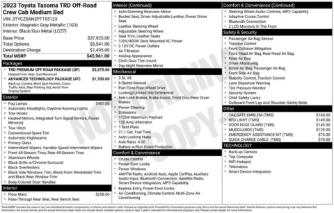 Photos of 2023 Toyota Tacoma TRD Off-Road for sale in Newton, IA at Gregg Young Newton