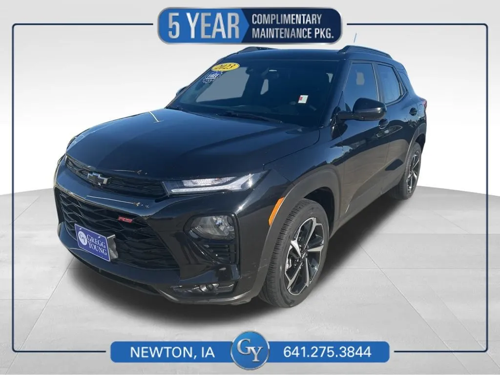 Black 2023 Chevrolet TrailBlazer RS for sale in Newton, IA