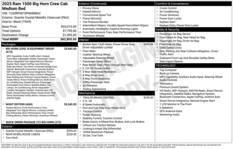 Photos of 2023 Ram 1500 Big Horn/Lone Star for sale in Newton, IA at Gregg Young Newton