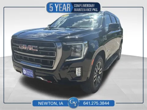 Black 2021 GMC Yukon AT4 for sale in Newton, IA