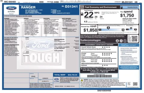 Photos of 2021 Ford Ranger XLT for sale in Newton, IA at Gregg Young Newton