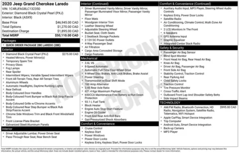 Photos of 2020 Jeep Grand Cherokee Laredo E for sale in Newton, IA at Gregg Young Newton