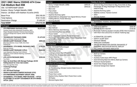 Photos of 2021 GMC Sierra 2500HD AT4 for sale in Newton, IA at Gregg Young Newton