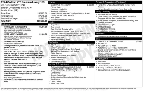 Photos of 2024 Cadillac XT5 Premium Luxury for sale in Newton, IA at Gregg Young Newton