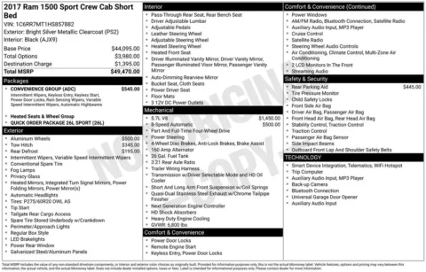 Photos of 2017 Ram 1500 Sport for sale in Newton, IA at Gregg Young Newton