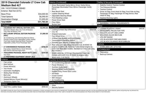 Photos of 2019 Chevrolet Colorado LT for sale in Newton, IA at Gregg Young Newton