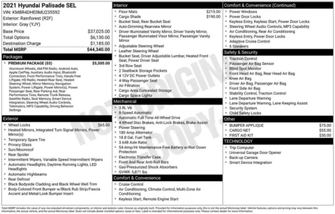 Photos of 2021 Hyundai Palisade SEL for sale in Norwalk, IA at Gregg Young Chevrolet of Norwalk