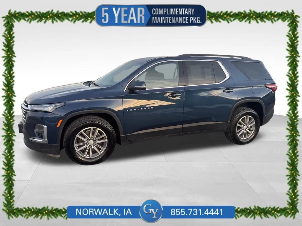 Blue 2023 Chevrolet Traverse LT for sale in Norwalk, IA