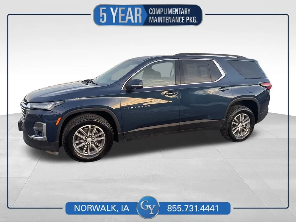 Blue 2023 Chevrolet Traverse LT for sale in Norwalk, IA