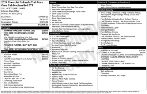 Photos of 2024 Chevrolet Colorado 4WD Trail Boss for sale in Norwalk, IA at Gregg Young Chevrolet of Norwalk